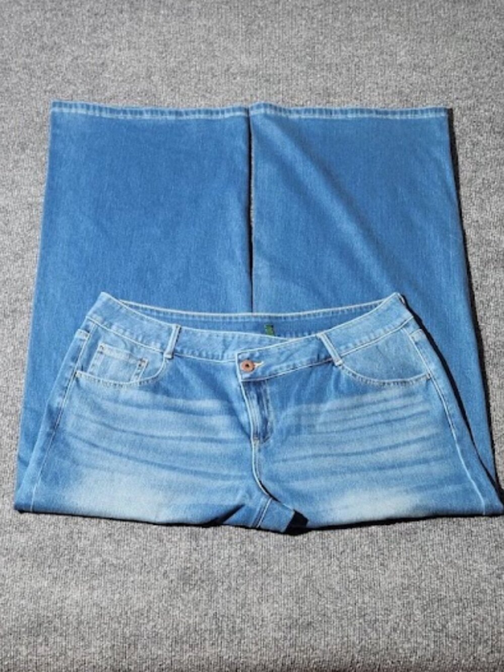 Halara Flex Denim Wide-leg Size Large - Picture 2 of 5